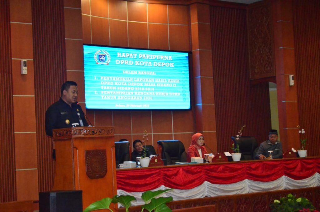 Sidang Paripurna DPRD Kota Depok Pembacaan Hasil Reses Setiap Fraksi