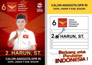 Harun, ST Dapil Jabar V Kabupaten Bogor Berjuang Untuk Perubahan Indonesia