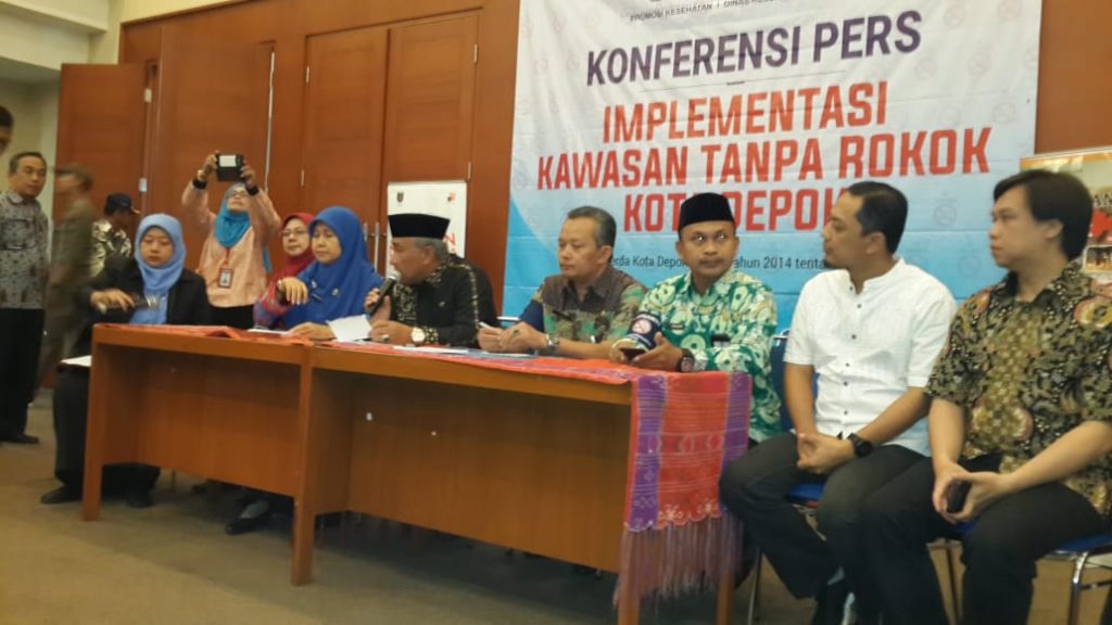 DinKes Kota Depok Launching Penegakan KTR