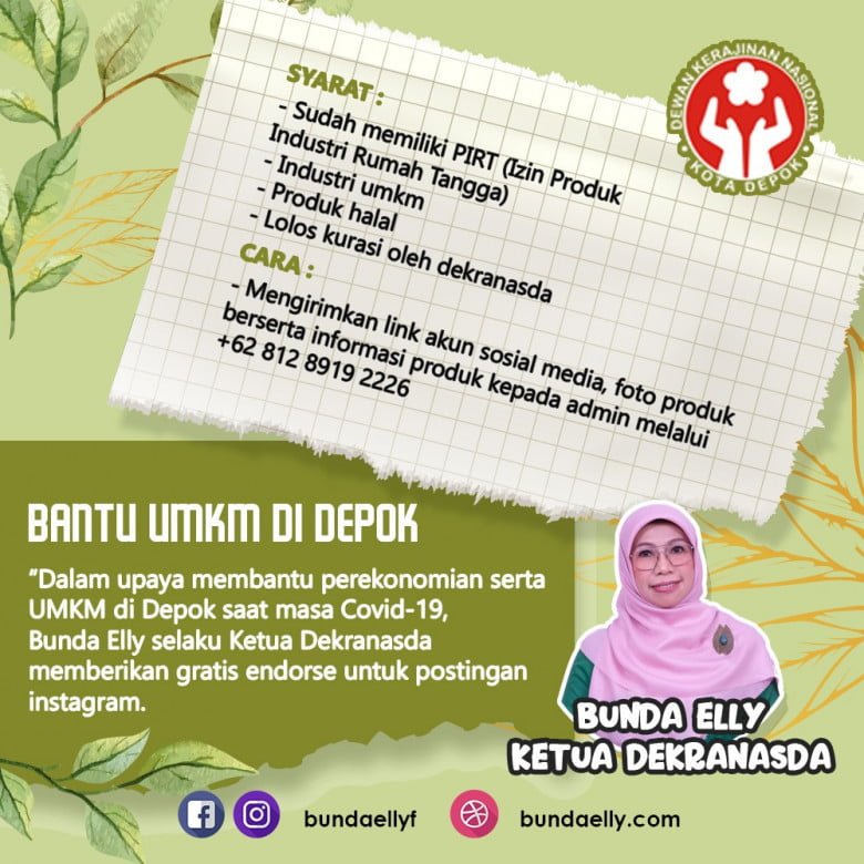 Bunda Elly Farida Peduli UMKM Kota Depok