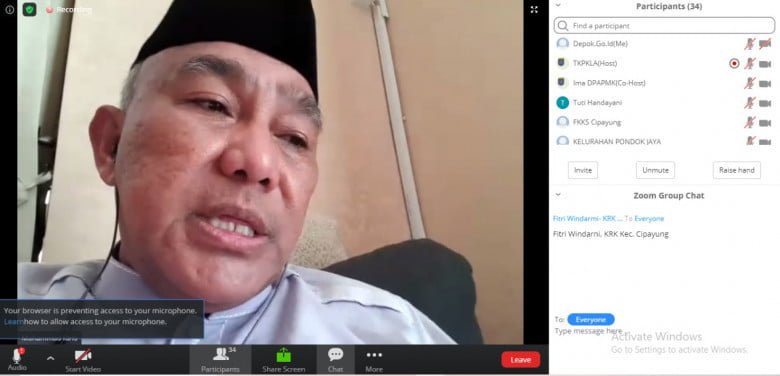 Wali Kota Depok Ingatkan Warga Untuk Melakukan Lock Down Personal