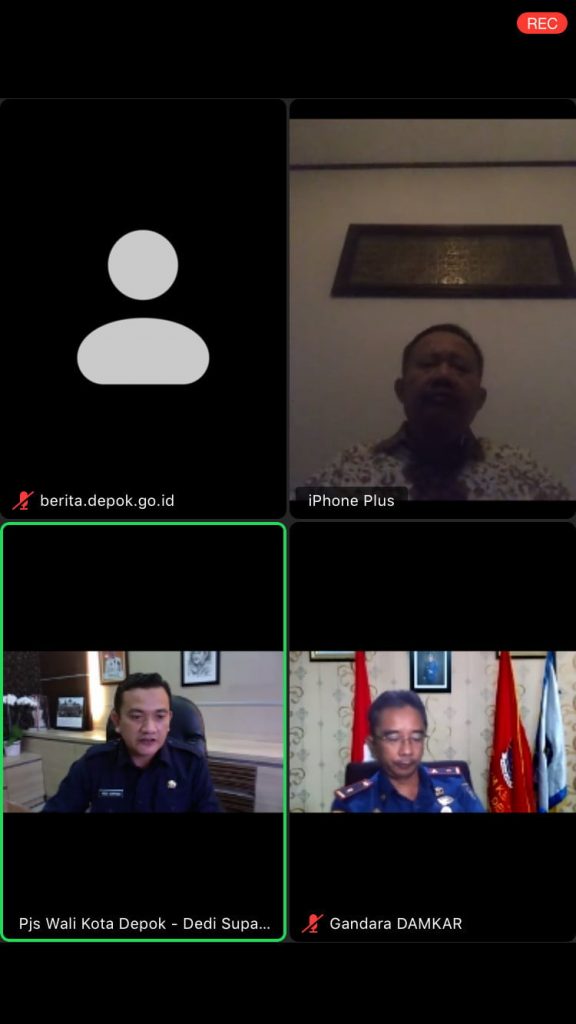 Sarasehan Online Untuk Memperkenalkam Pjs Wali Kota Depok Kepada Seluruh PD