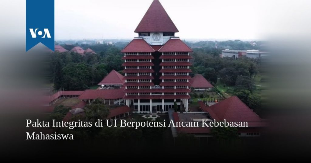 Pakta Integritas di UI Berpotensi Ancam Kebebasan Mahasiswa