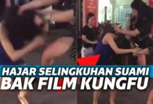 Ibu ini Pukul dan Tendang Selingkuhan Suami Bak Film Kungfu