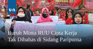 Buruh Minta RUU Cipta Kerja Tak Dibahas di Sidang Paripurna