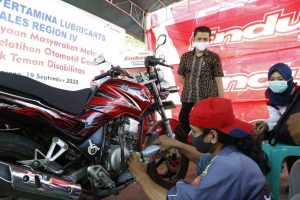 Pertamina Lubricants Dukung Bengkel Difabel di Semarang
