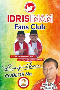 Mas Tris Pilih dan Dukung Paslon Idris-Imam, Karena Amanah dan Profesional