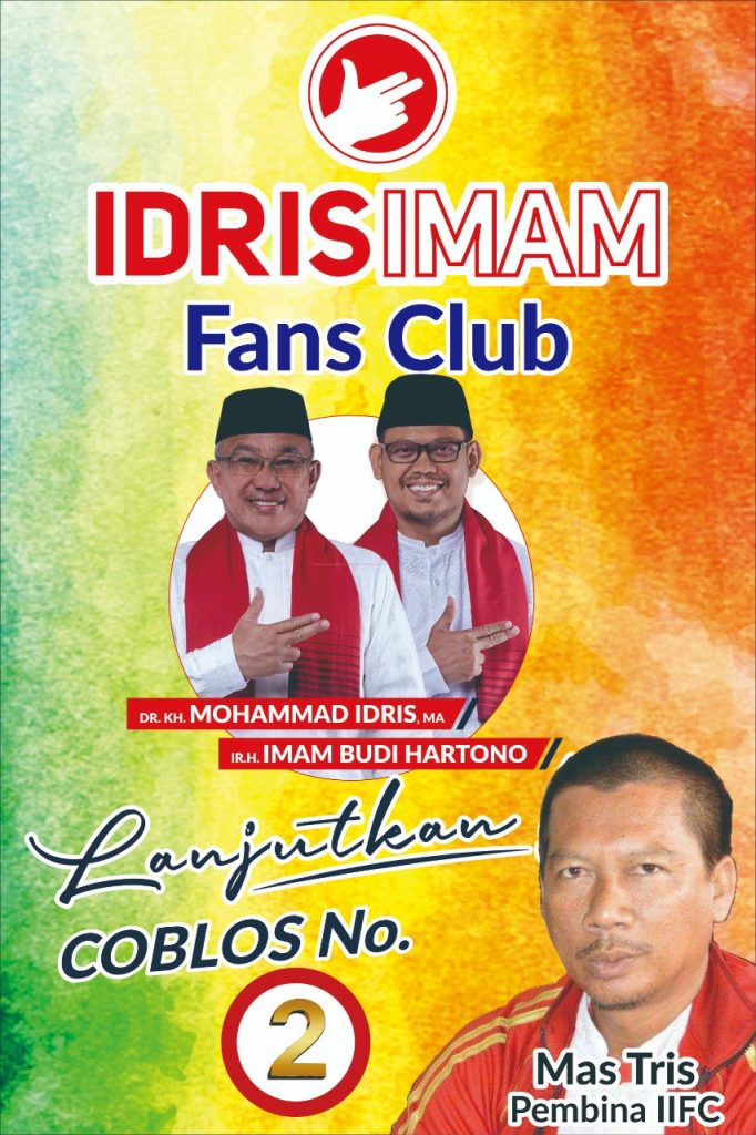 Mas Tris Pilih dan Dukung Paslon Idris-Imam, Karena Amanah dan Profesional