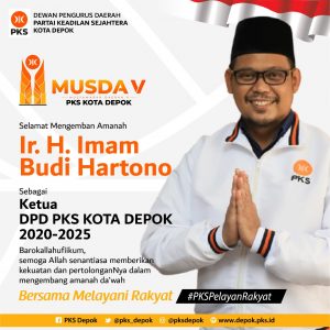 Imam Budi Hartono Terpilih Menjadi Ketua DPD PKS Kota Depok Periode Tahun 2020 – 2025