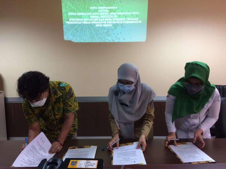 Dinkes Kota Depok Teken MoU Penguatan Peran Promotif dan Preventif Dinkes Kota Depok Teken MoU Penguatan Peran Promotif dan Preventif