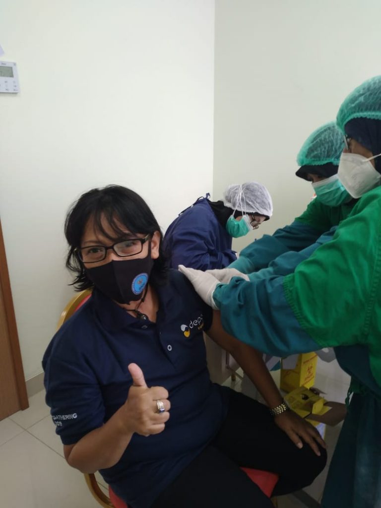 Diskominfo Kota Depok Koordinasikan Insan Pers Untuk Disuntik Vaksin Covid-19