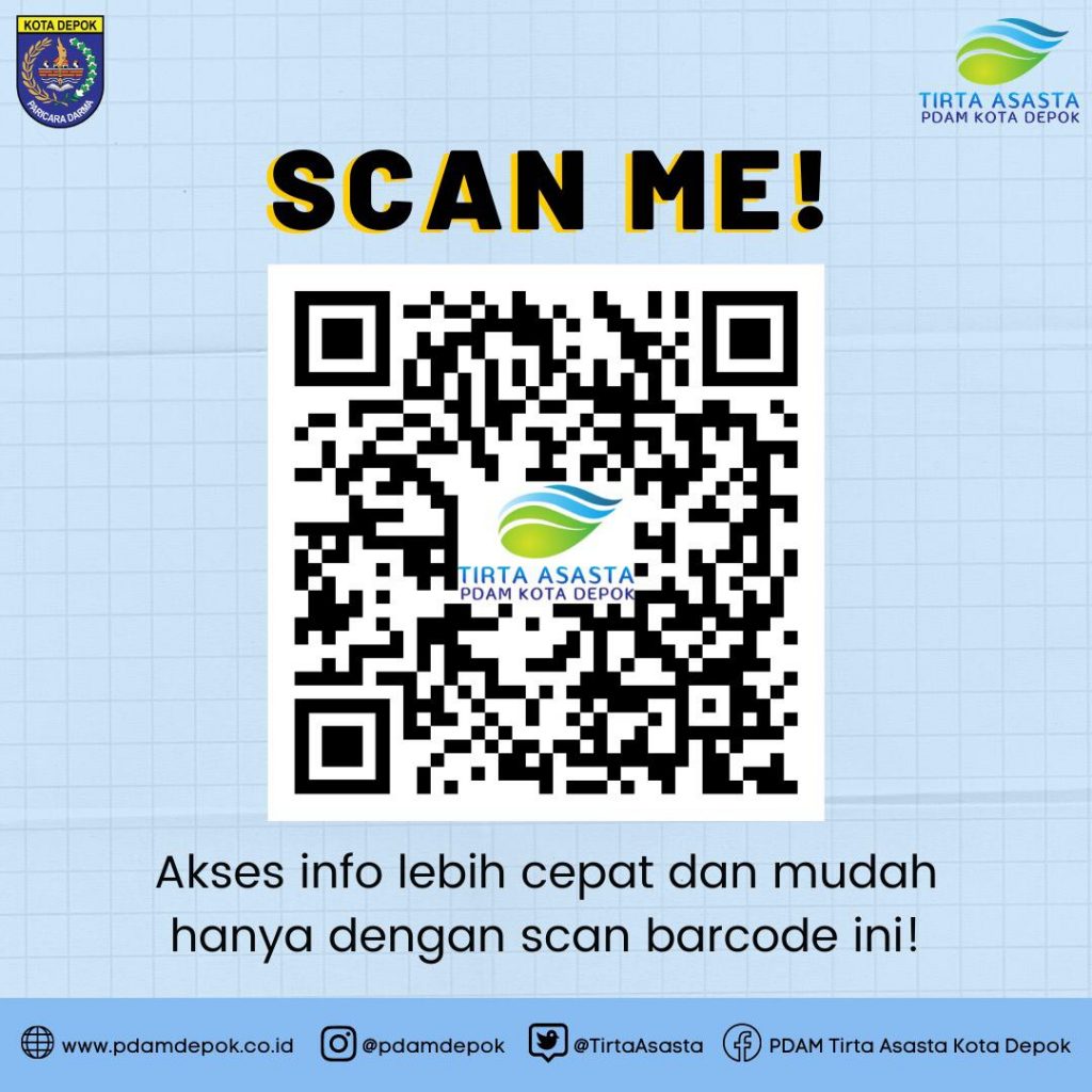Demi Permudah Pelanggan, PDAM Tirta Asasta Sediakan Barcode Form Pengisian Data