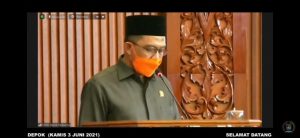 DPRD Kota Depok Sampaikan Hasil Reses Masa Sidang Kedua Tahun 2021