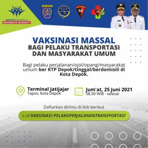 Pemkot Depok Akan Gelar Vaksinasi Covid-19 Massal di Terminal Jatijajar Besok