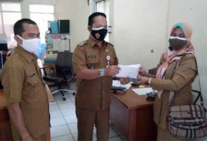 Aparatur Kelurahan Pontir Galang Donasi Untuk Lumbung Pangan Kecamatan