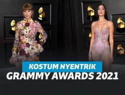 Potret Seleb Dunia Berkostum Nyentrik di Grammy Awards 2021