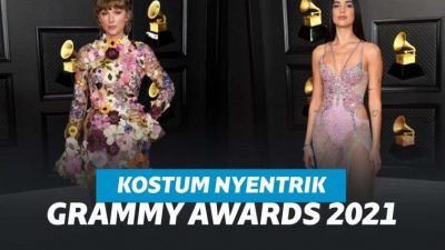 Potret Seleb Dunia Berkostum Nyentrik di Grammy Awards 2021