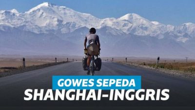 Pria ini Beli Sepeda di Shanghai, Digowes Pulang ke Inggris