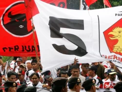 Suara PDIP dan Gerindra Menurun