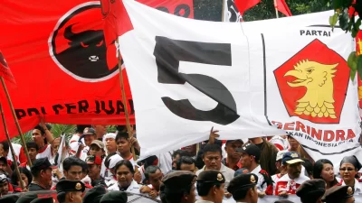 Suara PDIP dan Gerindra Menurun Suara PDIP dan Gerindra Menurun