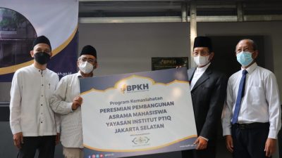 BPKH Dan NU Care – Lazisnu Resmikan Bantuan Asrama Mahasiswa PTIQ Jakarta