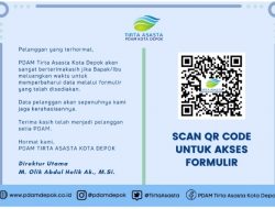 PDAM Tirta Asasta Kota Depok Lakukan Pemuktahiran Data Melalui Scan Barcode