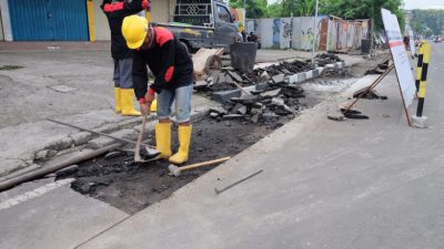 DPUPR Kota Depok Meminta Warga Bersabar Terkait Penataan Trotoar dan Inlet Saluran di Jalan Margonda Raya