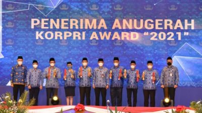 KORPRI Kota Depok Berhasil Meraih Anugerah KORPRI Award Tahun 2021
