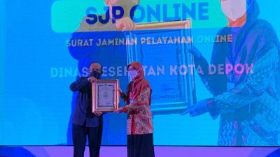 Dinkes Kota Depok Raih Penghargaan Finalis Top Inovasi Jabar Tahun 2021 Berkat Judul Inovasi SJP Online Dinkes Kota Depok Raih Penghargaan Finalis Top Inovasi Jabar Tahun 2021 Berkat Judul Inovasi SJP Online