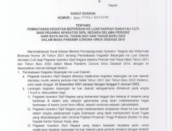 Pemkot Depok Keluarkan SE Larangan ASN Bepergian Keluar Daerah atau Cuti Selama Nataru