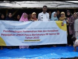 UI Edukasi Manfaat Perpajakan Bagi Pelaku UMKM di Kampung Tematik Mulyaharja Bogor