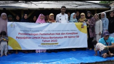 UI Edukasi Manfaat Perpajakan Bagi Pelaku UMKM di Kampung Tematik Mulyaharja Bogor
