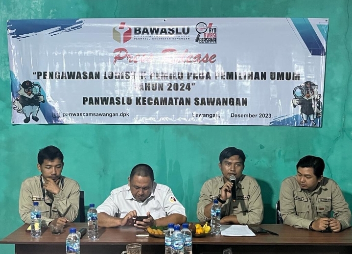 Ketua Panwaslu Kecamatan Sawangan, Syahril Hidayat : Panwascam Sawangan Siap Laksanakan Pengawasan Tahapan Pendistribusian Logistik Pemilu 2024