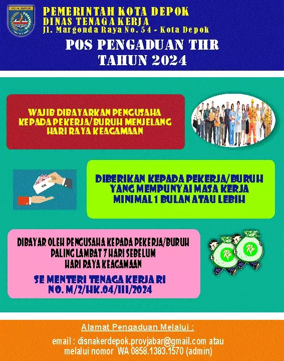 Pemkot Depok Buka Posko Pengaduan THR 2024, Ini Lokasinya