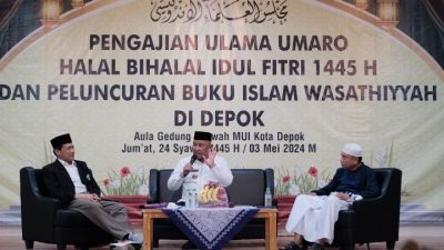 MUI Kota Depok Sukses Gelar Acara Halal Bihalal dan Pengajian Ulama Umaro, Serta Peluncuran Buku Berjudul Islam Washatiyah