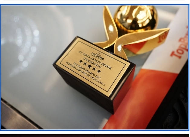 PT Tirta Asasta Depok Raih Penghargaan Bergengsi di Top BUMD Awards 2025