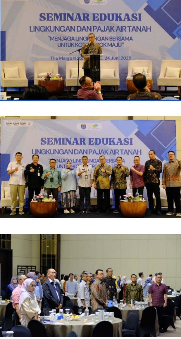 Seminar Edukasi Lingkungan dan Pajak Air Tanah, Menjaga Lingkungan Bersama untuk Kota Depok Maju Seminar Edukasi Lingkungan dan Pajak Air Tanah, Menjaga Lingkungan Bersama untuk Kota Depok Maju