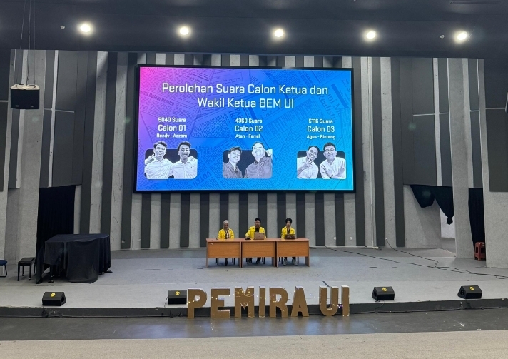 PENGESAHAN AGUS-BINTANG SEBAGAI KETUA DAN WAKIL KETUA BEM UI 2025