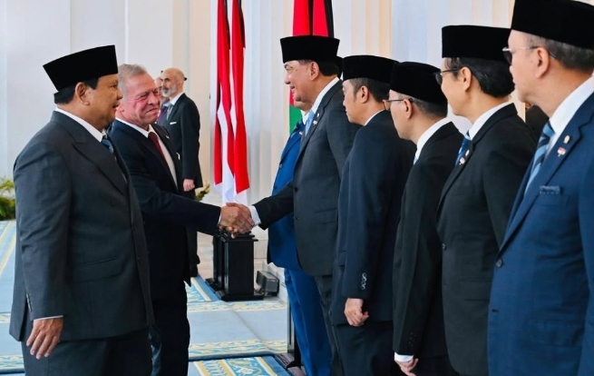 Menhan Sjafrie Dampingi Presiden Prabowo dalam Kunjungan Raja Kerajaan Yordania Menhan Sjafrie Dampingi Presiden Prabowo dalam Kunjungan Raja Kerajaan Yordania