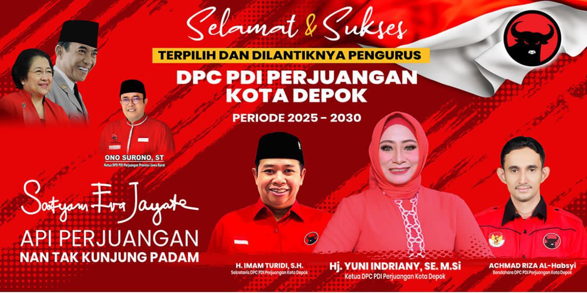 Haji Imam Turidi Sukses Terpilih Sebagai Sekretaris DPC PDIP Kota Depok Periode 2025-2030, Berharap PDIP Menjadi Partai yang Selalu Dicintai Masyarakat