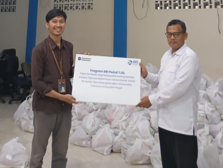 BRI Bogor Dewi Sartika Salurkan 5.000 Paket Sembako    