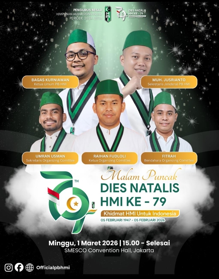 Dies Natalis ke-79 HMI: dari Bantuan Pendidikan Kader hingga Dukungan Pengusulan Nurcholish Madjid sebagai Pahlawan Nasional