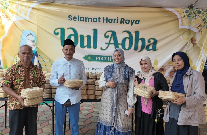 Hari Raya Idul Adha 1447 Hijriyah, Legislator Partai Golkar Fanny Fatwati Putri Bagikan Hewan Kurban Berkonsep Go Green Qurban