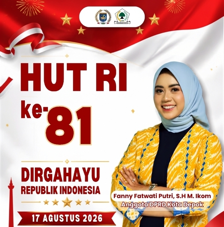 HUT RI Ke-81, Legislator Partai Golkar Depok  Fanny Fatwati Putri Memandang Program UHC Kota Depok Sebagai Salah satu Bentuk Nyata Menghadirkan Kemerdekaan di Bidang Kesehatan. 
