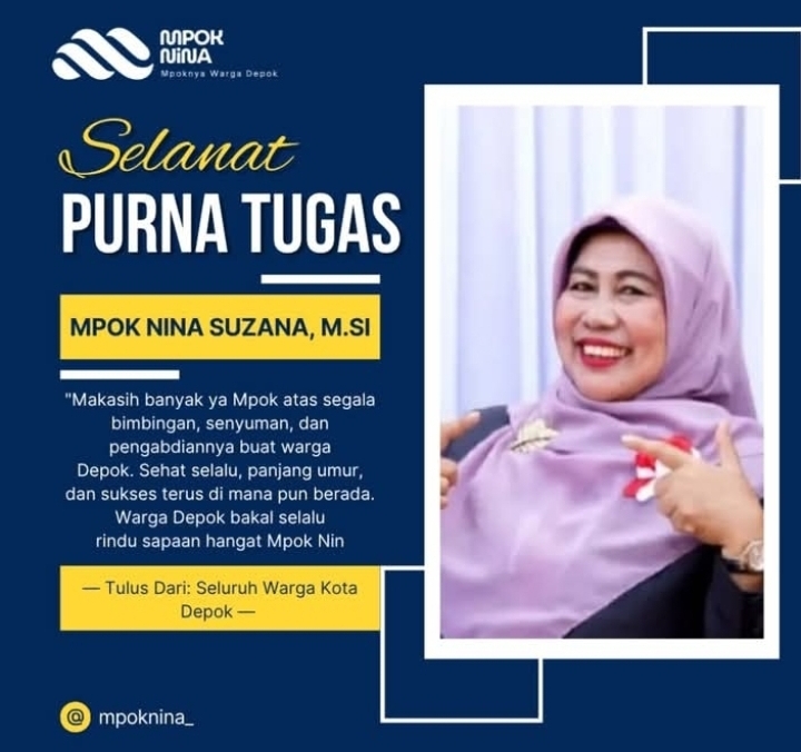 38 Tahun 6 Bulan Pengabdian Nina Suzana Untuk Pemkot Depok, Dedikasi Panjang Seorang Aparatur untuk Pemerintahan dan Pelayanan Masyarakat Kota Depok 